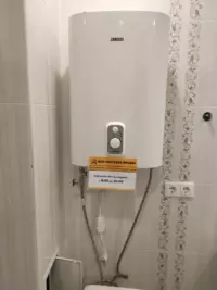 установка и подключение белого накопительного водонагревателя (бойлера) Zanussi