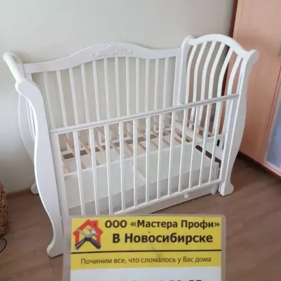 Сборка белой детской кроватки